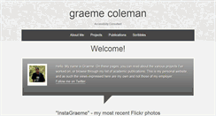 Desktop Screenshot of graemecoleman.co.uk