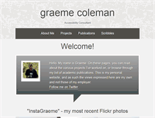 Tablet Screenshot of graemecoleman.co.uk